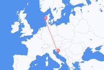 Flights from Zadar, Croatia to Esbjerg, Denmark