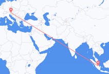 Flights from Jambi City, Indonesia to Klagenfurt, Austria