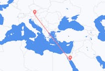 Flyrejser fra Sharm El Sheikh, Egypten til Graz, Østrig