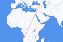 Flyrejser fra Lubango, Angola til Erzurum, Tyrkiet