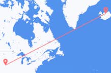 Flyg från North Platte, USA till Akureyri, Island