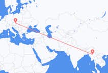 Flyg från Mandalay, Myanmar (Burma) till Vienna, Österrike
