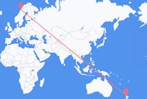 Flights from Auckland, New Zealand to Bodø, Norway