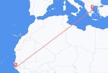 Flyreiser fra Ziguinchor, Senegal til Skiathos, Hellas
