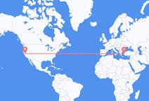 美国出发地 沙加緬度飞往美国飞往伊兹密尔的航班