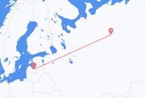 Flyg från Ukhta till Riga