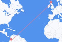 Flyg från Puerto Asís, Colombia till Glasgow, Skottland