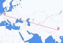 Flyg från Chengdu, Kina till Frankfurt, Tyskland