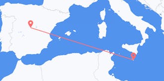 Flyreiser fra Spania til Malta