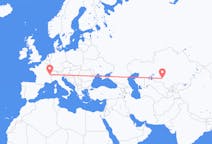 Flyg från Qyzylorda, Kazakstan till Genève, Kazakstan