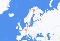 Vols de Pajala, Suède pour Stuttgart, Allemagne