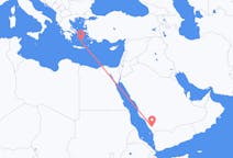 出发地 沙特阿拉伯出发地 艾卜哈目的地 希腊圣托里尼的航班