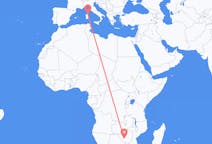 Flyreiser fra Bulawayo, Zimbabwe til Olbia, Italia