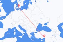 Flyreiser fra Adana, til København