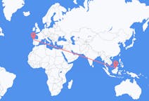 Flyg från Bandar Seri Begawan, Brunei till Santiago de Compostela, Spanien