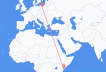 Flyrejser fra Lamu, Kenya til Bydgoszcz, Polen