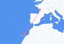 Flyrejser fra Bordeaux, Frankrig til Ajuy, Spanien