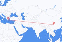 Flyg från Chongqing, Kina till Plaka, Grekland
