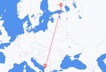 Flyrejser fra Tirana, Albanien til Lappeenranta, Finland