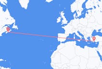 Flyreiser fra Halifax, til Antalya