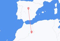 アルジェリアのから ベシャール、スペインのへ マドリードフライト