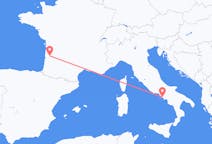 Flyg från Neapel, Italien till Bordeaux, Frankrike