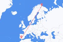 Flyg från Sevilla, Spanien till Kirkenes, Norge