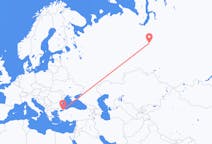 Flights from Kogalym, Russia to Istanbul, Turkey