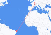 Flights from Recife, Brazil to Lyon, France