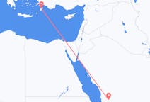 Flyrejser fra Ta if, Saudi-Arabien til Rhodes, Grækenland