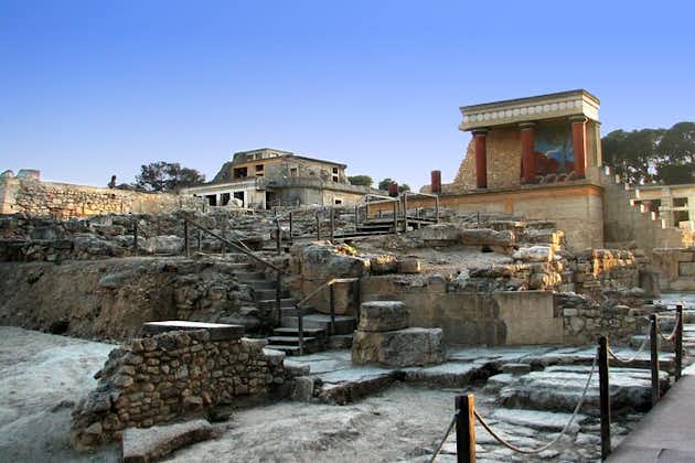 Knossos y la ciudad de Heraklion desde Rethymno