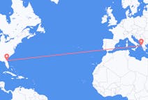 Flyg från Jacksonville, USA till Korfu, Grekland