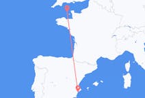 Vols d’Alicante pour Guernesey