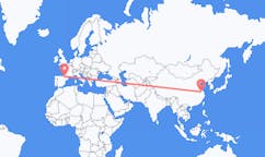 Flights from Yangzhou, China to Lourdes, France
