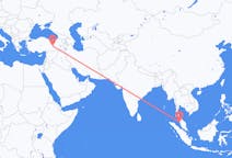Flyreiser fra Penang, Malaysia til Elazig, Tyrkia