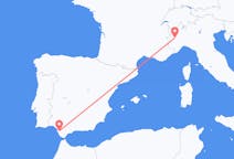 Flights from Jerez de la Frontera in Spain to Turin in Italy