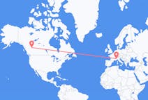 Flights from Dawson Creek, Canada to Turin, Italy