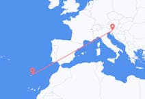 Flyrejser fra Ljubljana til Porto Santo