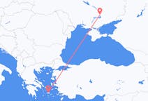 Vluchten van Zaporizja naar Naxos