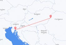 Vols depuis la ville de Rijeka vers la ville d'Oradea