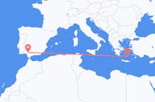 Flights from Seville to Santorini