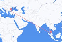 Flyreiser fra Ipoh, Malaysia til Istanbul, Tyrkia