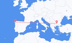 Flyrejser fra Santiago de Compostela til Plovdiv