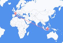 Flights from Praya, Lombok, Indonesia to Barcelona, Spain