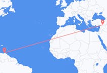 Flights from Porlamar, Venezuela to Şanlıurfa, Turkey