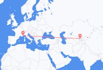 Flyrejser fra Tasjkent, Usbekistan til Nice, Frankrig