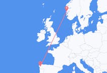 Flyg från Santiago de Compostela till Bergen
