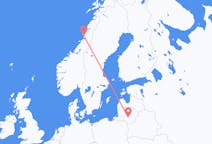 Fly fra Kaunas til Brønnøysund