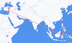 出发地 印度尼西亚卢武克目的地 土耳其阿达纳的航班