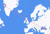 Flyreiser fra Ilulissat, til Samsun